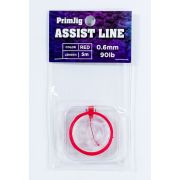 Шнур PrimJig Assist Line 0.6mm 90lb 5m Red