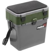 Ящик рыболовный зимний серый/хаки Helios 19л HS-IB-19-GH
