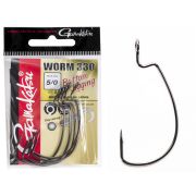 Крючки оффсетные Gamakatsu WORM 330 Bottom Jigging Hooks #4/0 (5шт) 185097-004