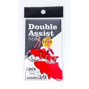 Крючок Double Assist Jigging Hook #2/0 (1.5+1.5cm) 2шт.