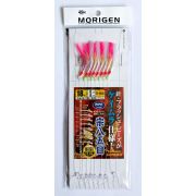 Снасть для морской рыбалки MORIGEN D-608 #18-6-8 (3.24м поводок 0,40мм леска 0,47мм)