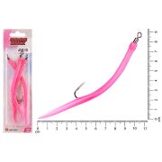 Крючок оснащенный кембриком HIGASHI Gummi Makk #6/0 (set-3pcs) #06 Pink
