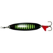 Блесна DAM Effzett Standart Spoon Slim 32gr 95mm Sinking Fluo Green\Black UV 70559