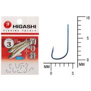 Крючок HigashiSode ringed #3 Blue 10шт.