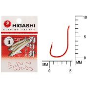Крючок Higashi Umitanagoringed#1 Red 10шт.