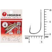 Крючок HigashiSode ringed #4 White UV (10шт)
