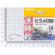 Крючки KINRYU Ryoushibari Hirame Silver #18 (уп.12шт) (967382)