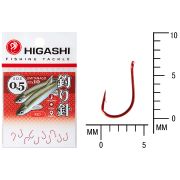 Крючок Higashi Umitanagoringed#0,5 Red 10шт.