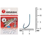Крючок Higashi Akitakitsune ringed #4 Blue 10шт.