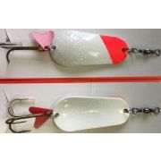 Блесна DAM Effzett Standart 60gr 100mm Red Head белый перламутр\белый перламутр 56023