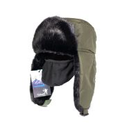 Шапка-ушанка с маской SKADI GEAR Иртыш (тк.Taslan) (хаки) норка р.58-60