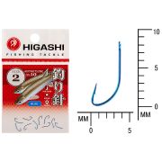 Крючок Higashi Akitakitsune ringed #2 Blue 10шт.