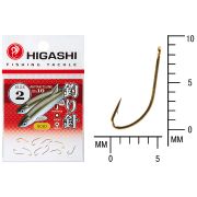 Крючок Higashi Akitakitsune ringed #2 Gold 10шт.