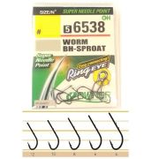 Крючок OWNER Worm Sproat #4 (9шт) 56538