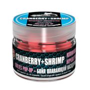 Бойлы насад. плав. Sonik Baits 14мм CRENBERRY SHRIMP Fluo Pop ups 90мл