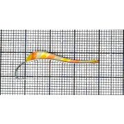 Блесна Черпак зебра с Жалом P (30мм) (1,3гр) (незильбер+латунь+каро)