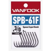 Крючки VANFOOKSPB-61F EXPERT HOOK EXTRA HEAVY #1/0 fusso black (уп.12шт) 037661
