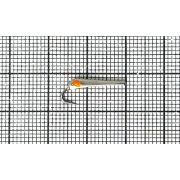 Блесна махалочная Коготок с Глазом Z (15мм) (серебро+глаз Orange/Glow)