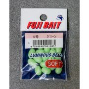 Бусины силиконовые FUJIBAIT Luminous Soft Beads #5.0 1.7mm Green 1085