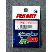 Бусины силиконовые FUJIBAIT Luminous Soft Beads #01 0.5mm Green 1009