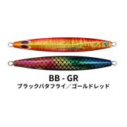 Пилькер TAMA JIG 2WAYspikyRe:BORN Round 135g 135mm #BB-GR Black Butterfly/Gold Red 498018