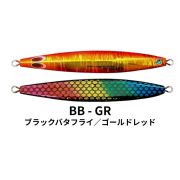 Пилькер TAMA JIG 2WAYspikyRe:BORN Tough 165g 143mm #BB-GR Black Butterfly/Gold Red 498858